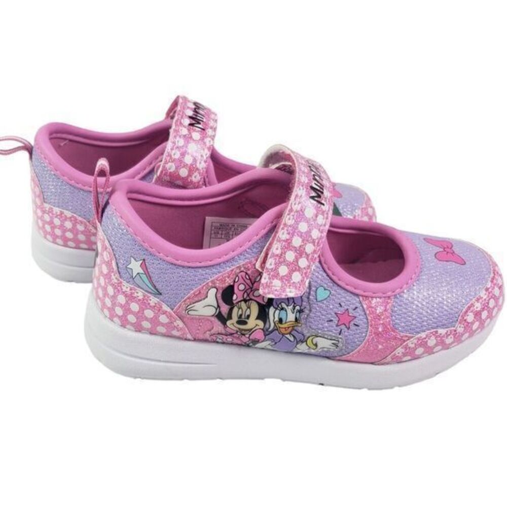 Disney Minnie Shoes for Girls - Pink Mary Jane LED Light Up Shoes Size 11 (19cm) - Picture 9 of 16